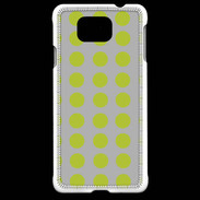 Coque Samsung Galaxy Alpha pois gris & vert