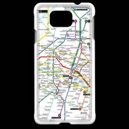 Coque Samsung Galaxy Alpha Plan de métro de Paris