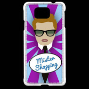 Coque Samsung Galaxy Alpha Mister Shopping Roux