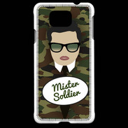Coque Samsung Galaxy Alpha Mister Soldier Brun