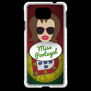 Coque Samsung Galaxy Alpha Miss Portugal Chatain