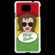Coque Samsung Galaxy Alpha Miss Rasta Chatain