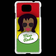 Coque Samsung Galaxy Alpha Miss Rasta Black