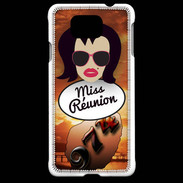 Coque Samsung Galaxy Alpha Miss Réunion Brune