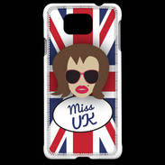 Coque Samsung Galaxy Alpha Miss UK Chatain