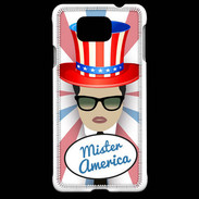 Coque Samsung Galaxy Alpha Mister América Brun