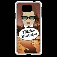 Coque Samsung Galaxy Alpha Mister Martinique Chatain