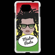 Coque Samsung Galaxy Alpha Mister Rasta Blanc