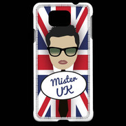 Coque Samsung Galaxy Alpha Mister UK Brun