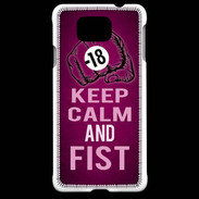 Coque Samsung Galaxy Alpha Keep Calm and Fist Rose