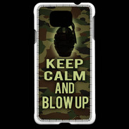 Coque Samsung Galaxy Alpha Keep Calm and Grenade Camouflage