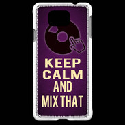 Coque Samsung Galaxy Alpha Keep Calm and Mix That Violet
