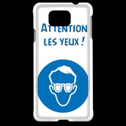 Coque Samsung Galaxy Alpha Attention les yeux PR