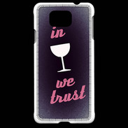 Coque Samsung Galaxy Alpha In Wine We trust Rouge ZG