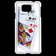 Coque Samsung Galaxy Alpha Carré de dames au poker