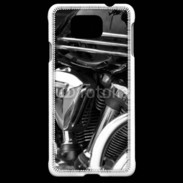 Coque Samsung Galaxy Alpha Moto et chrome