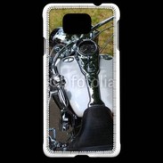 Coque Samsung Galaxy Alpha Moto chromée