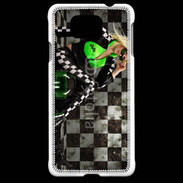 Coque Samsung Galaxy Alpha Femme sexy moto 4