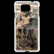 Coque Samsung Galaxy Alpha Moto cross dans la boue 15