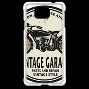 Coque Samsung Galaxy Alpha Moto vintage Garage