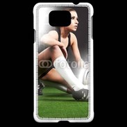 Coque Samsung Galaxy Alpha Rugby féminin