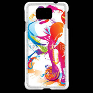 Coque Samsung Galaxy Alpha Joueur de basket en dessin