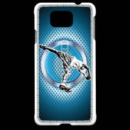 Coque Samsung Galaxy Alpha Chrome basketball
