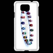 Coque Samsung Galaxy Alpha Rangée de ballon de rugby