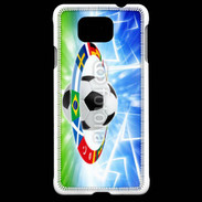 Coque Samsung Galaxy Alpha Soccer ball, national team flags
