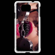 Coque Samsung Galaxy Alpha Dominatrice sexy avec menottes 
