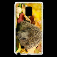 Coque Samsung Galaxy Note Edge Automne et Hérisson