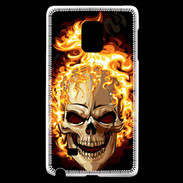 Coque Samsung Galaxy Note Edge Tête de mort en flamme 5