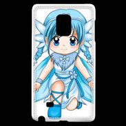 Coque Samsung Galaxy Note Edge Chibi style illustration of a Super Heroine