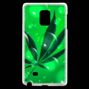 Coque Samsung Galaxy Note Edge Cannabis Effet bulle verte