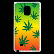 Coque Samsung Galaxy Note Edge Fond Rasta Cannabis