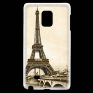 Coque Samsung Galaxy Note Edge Tour Eiffel Vintage en noir et blanc