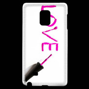 Coque Samsung Galaxy Note Edge Love avec vernis à ongle