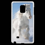 Coque Samsung Galaxy Note Edge Cheval blanc dans la neige 2