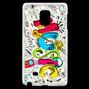 Coque Samsung Galaxy Note Edge Graffiti Musique