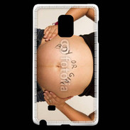 Coque Samsung Galaxy Note Edge Femme enceinte ventre 