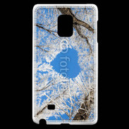 Coque Samsung Galaxy Note Edge arbres enneigés coeur
