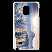 Coque Samsung Galaxy Note Edge Montagne enneigée et ensoleillée