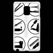Coque Samsung Galaxy Note Edge Icônes coiffeur