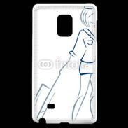 Coque Samsung Galaxy Note Edge Hôtesse de l'air 2