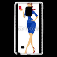 Coque Samsung Galaxy Note Edge Hôtesse de l'air 9