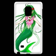 Coque Samsung Galaxy Note Edge Fille manga verte