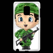 Coque Samsung Galaxy Note Edge Cute cartoon illustration of a soldier