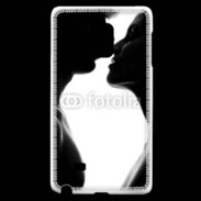 Coque Samsung Galaxy Note Edge Couple d'amoureux en noir et blanc