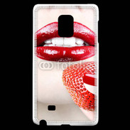 Coque Samsung Galaxy Note Edge Bouche sexy rouge à lèvre gloss rouge fraise