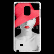 Coque Samsung Galaxy Note Edge Femme élégante en noire et rouge 10